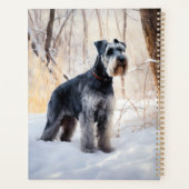 Schnauzer Let It Schnee Weihnachten Planer (Rückseite)