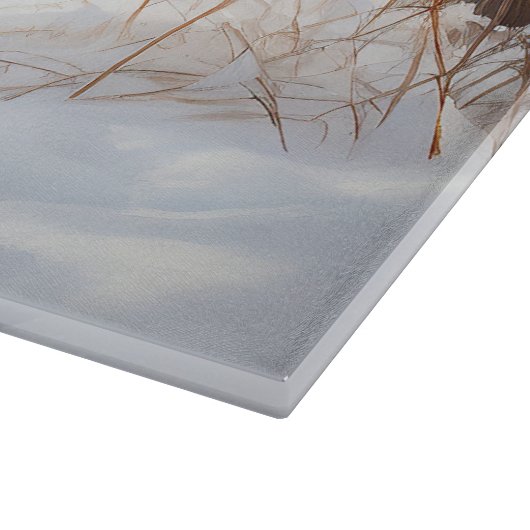 Schnauzer Let It Schnee Weihnachten Schneidebrett (Ecke)