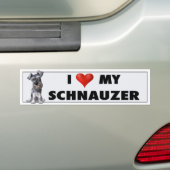 Schnauzer-Liebe-Aufkleber Autoaufkleber (Auf Auto)