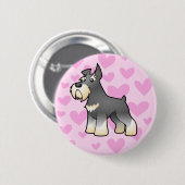 Schnauzer-Liebe Button (Vorne & Hinten)