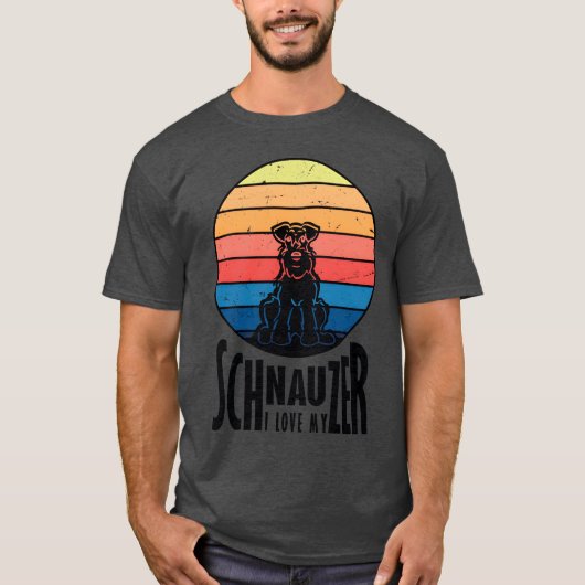 Schnauzer-Liebe Junge T-Shirt (Vorderseite)