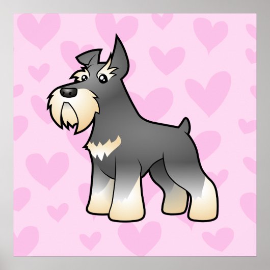 Schnauzer-Liebe Poster (Vorne)