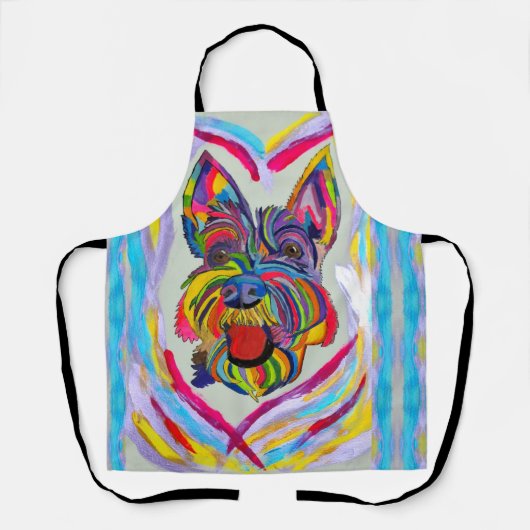 Schnauzer Liebe Schürze (Vorderseite)