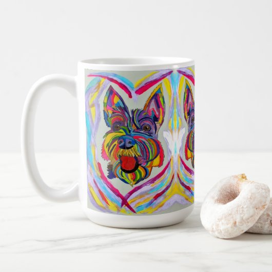 Schnauzer Liebe Tasse (Mit Donut)