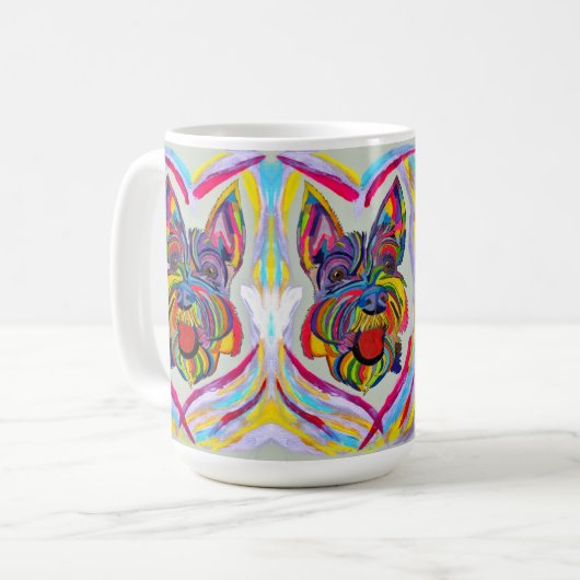 Schnauzer Liebe Tasse (Vorderseite Links)