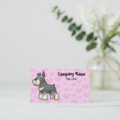 Schnauzer-Liebe Visitenkarte (Stehend Vorderseite)