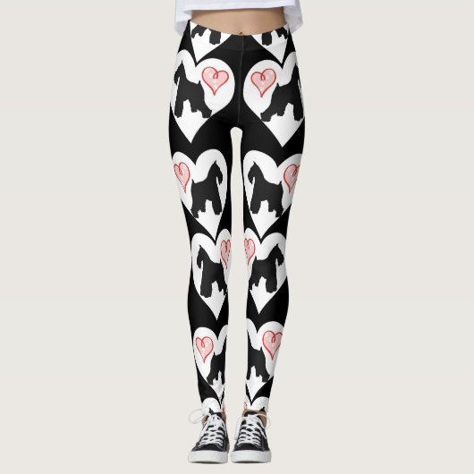 Schnauzer-Liebhaber-Leggings Leggings (Vorderseite)