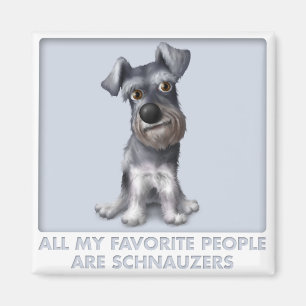 Schnauzer-Liebling Magnet