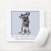 Schnauzer-Liebling Mousepad (Mit Mouse)