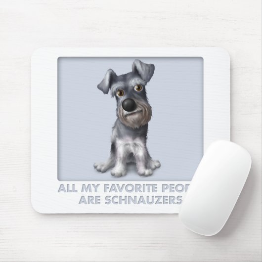 Schnauzer-Liebling Mousepad (Mit Mouse)