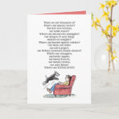 Schnauzer Lover Gedicht Grußkarte Karte (Gelbe Blume)
