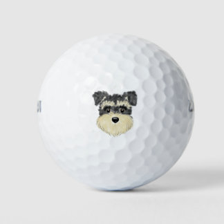 Schnauzer lover gifts golfball