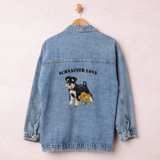 Schnauzer Lover's Denim Jacket Jeansjacke (Hangar)