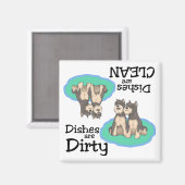 Schnauzer Lovers Dishwasher Magnet (Vorderseite/Rückseite)
