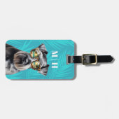 Schnauzer Luggage Tags Gepäckanhänger (Vorderseite horizontal)