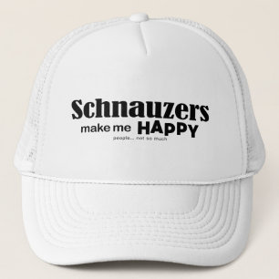 Schnauzer machen mich glücklich truckerkappe