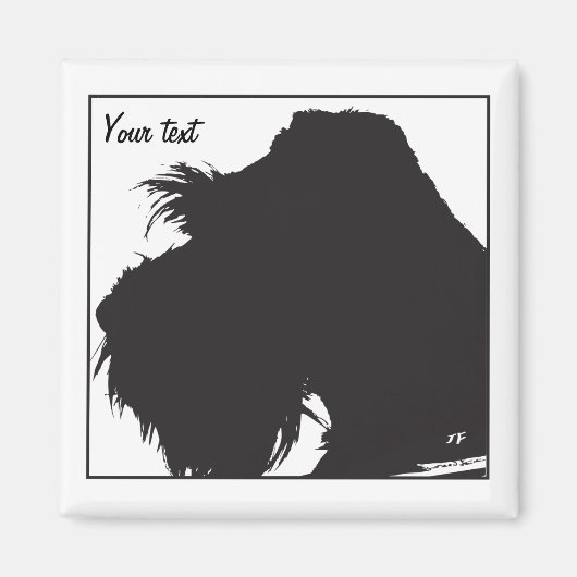 Schnauzer Magnet (Vorne)