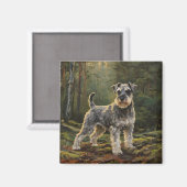Schnauzer  magnet (Vorderseite/Rückseite)