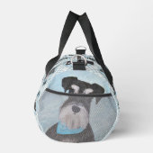 Schnauzer-Malerei Miniatur Unzugeschnittener Haust Duffle Bag (Rechts)