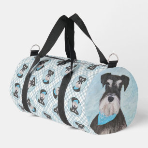 Schnauzer-Malerei Miniatur Unzugeschnittener Haust Duffle Bag