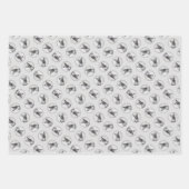 Schnauzer Malerei Riesenkroppe Original Dog Art Geschenkpapier Set (Vorderseite)