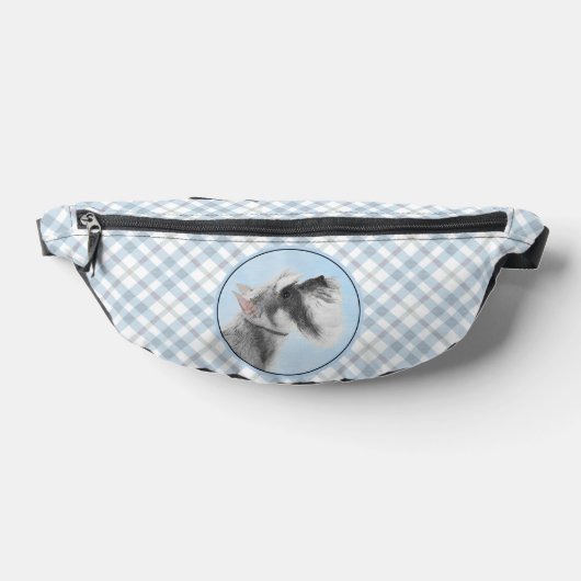 Schnauzer Malerei Riesenkulptur Hundkunst Bauchtasche (Ablage )