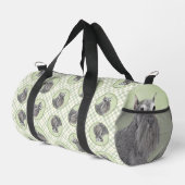Schnauzer Malerei Riesenkulptur Hundkunst Duffle Bag (Rechte Ecke)