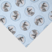 Schnauzer Malerei Riesenkulptur Hundkunst Seidenpapier (Ausschnitt)