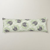 Schnauzer Malerei Riesenkulptur Hundkunst Seitenschläferkissen (Rückseite)