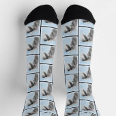 Schnauzer Malerei Riesenkulptur Hundkunst Socken (Oben)