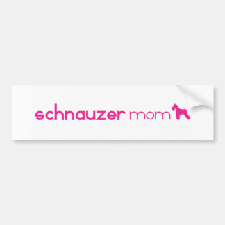 Schnauzer-Mama Autoaufkleber