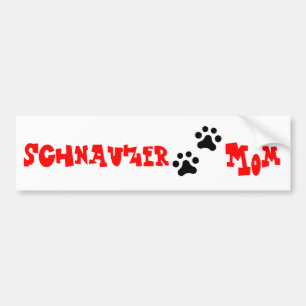 Schnauzer-Mama Autoaufkleber