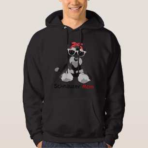Schnauzer Mama Bandana Womens Schnauzer Dog Hoodie