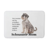 Schnauzer Mama Bath Mat Badematte (Vorderseite)