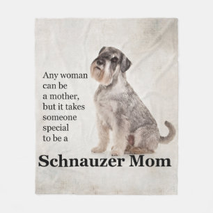 Schnauzer-Mama-Fleece-Decke Fleecedecke