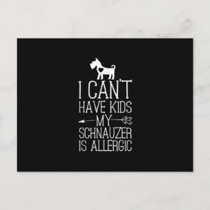 Schnauzer Mama Geschenk Funny Dog Mom Shirts könne Postkarte