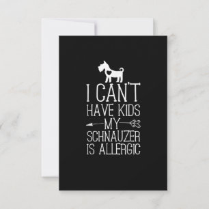 Schnauzer Mama Geschenk Funny Dog Mom Shirts könne RSVP Karte