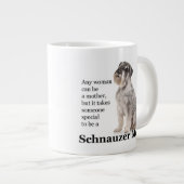 Schnauzer Mama Jumbo Tasse (Vorderseite Rechts)