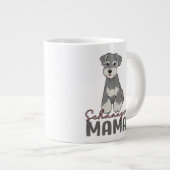 Schnauzer Mama Jumbo-Tasse (Vorderseite Rechts)