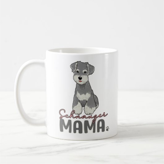 Schnauzer Mama Kaffeetasse (Links)