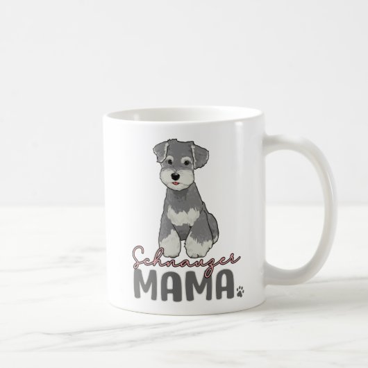 Schnauzer Mama Kaffeetasse (Rechts)