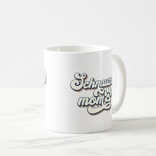 Schnauzer-Mama Kaffeetasse (VorderseiteRechts)