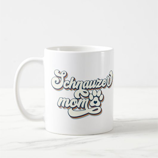 Schnauzer-Mama Kaffeetasse (Links)