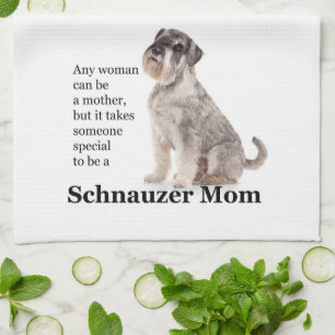 Schnauzer-Mama-Küchen-Tuch Geschirrtuch