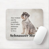 Schnauzer Mama Mouse Pad Mousepad (Mit Mouse)