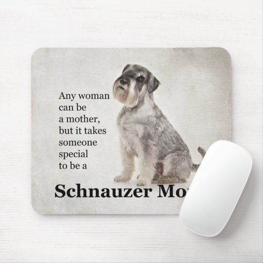 Schnauzer Mama Mouse Pad Mousepad (Mit Mouse)