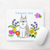 Schnauzer-Mama Mousepad (Mit Mouse)