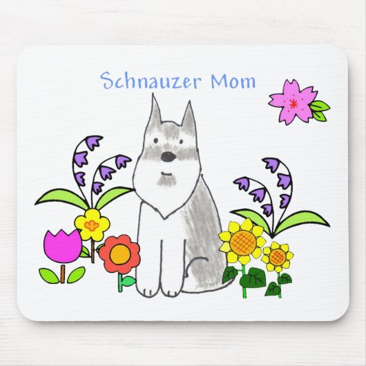 Schnauzer-Mama Mousepad (Vorne)