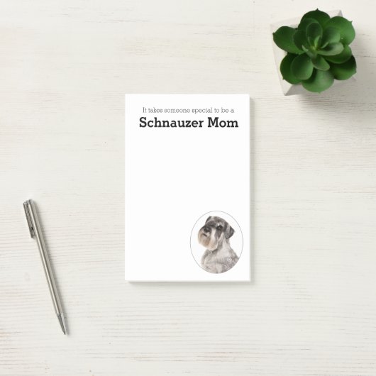 Schnauzer Mama Post It Notes Post-it Klebezettel (Büro)