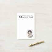 Schnauzer Mama Post It Notes Post-it Klebezettel (Auf Schreibtisch)